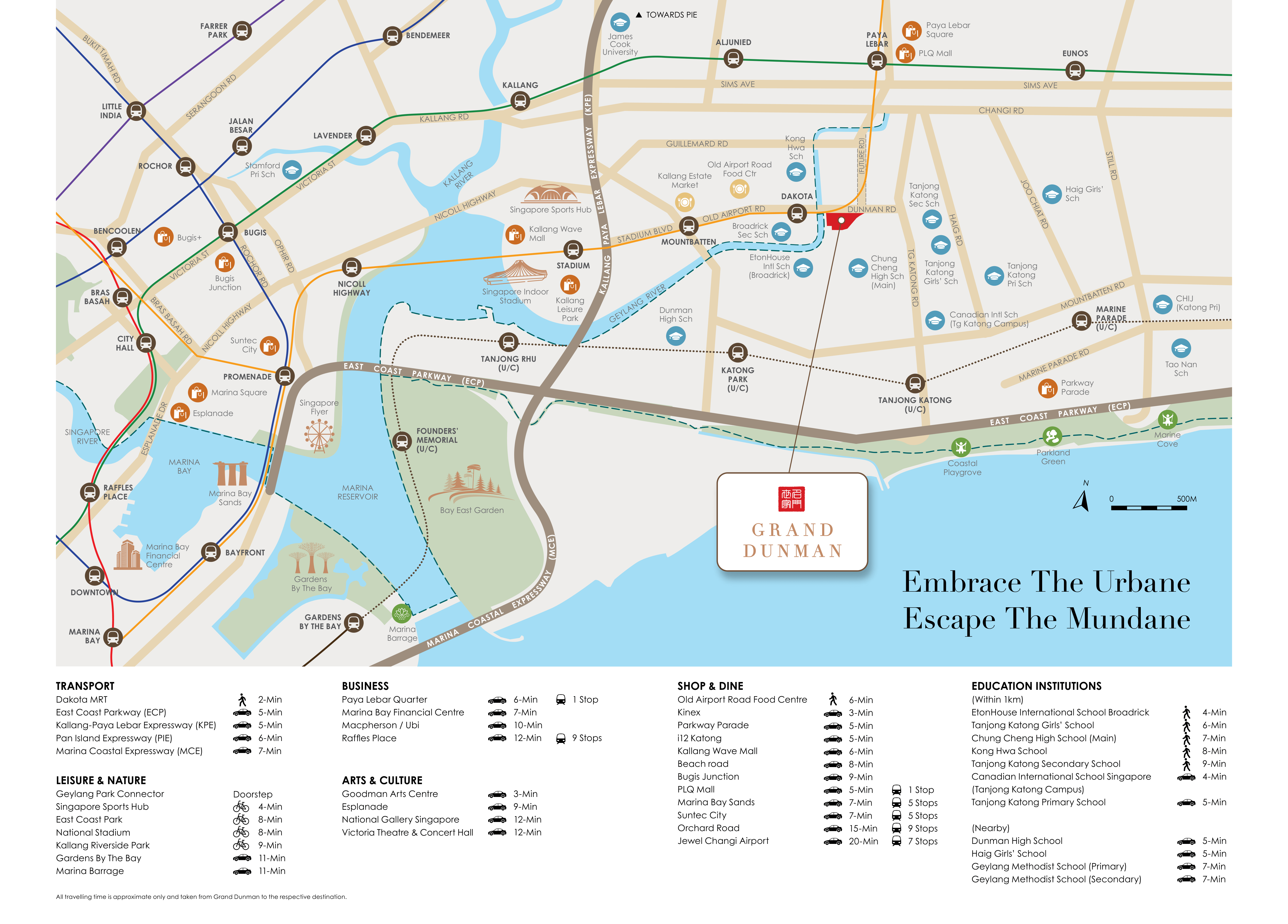 Grand Dunman Location Map with Amenities
